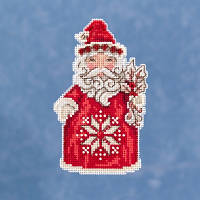 Набор для вышивания "Nordic Santa//Скандинавский Санта" Mill Hill JS201911