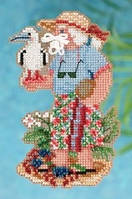 Набор для вышивания "Christmas Island Santa//Остров Рождества Санта" Mill Hill MH202303