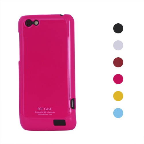 Чехол пластиковый SGP Ultra Thin на HTC ONE V T320e , малиновый - фото 1 - id-p12106829