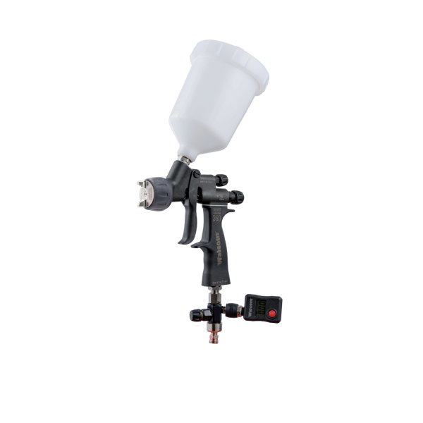 КРАСКОПУЛЬТ WALCOM GENESI CARBONIO 360 HTE CLEAR 1.3 мм із цифровим манометром, фото 1