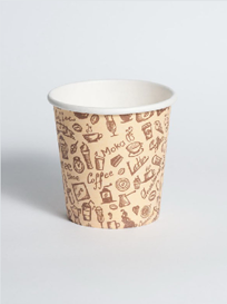 Одноразовий стаканчик 110 мл паперовий 50 шт, фото 1