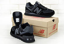 Чоловічі кросівки New Balance 574 Black . ТОП Репліка ААА класу., фото 3