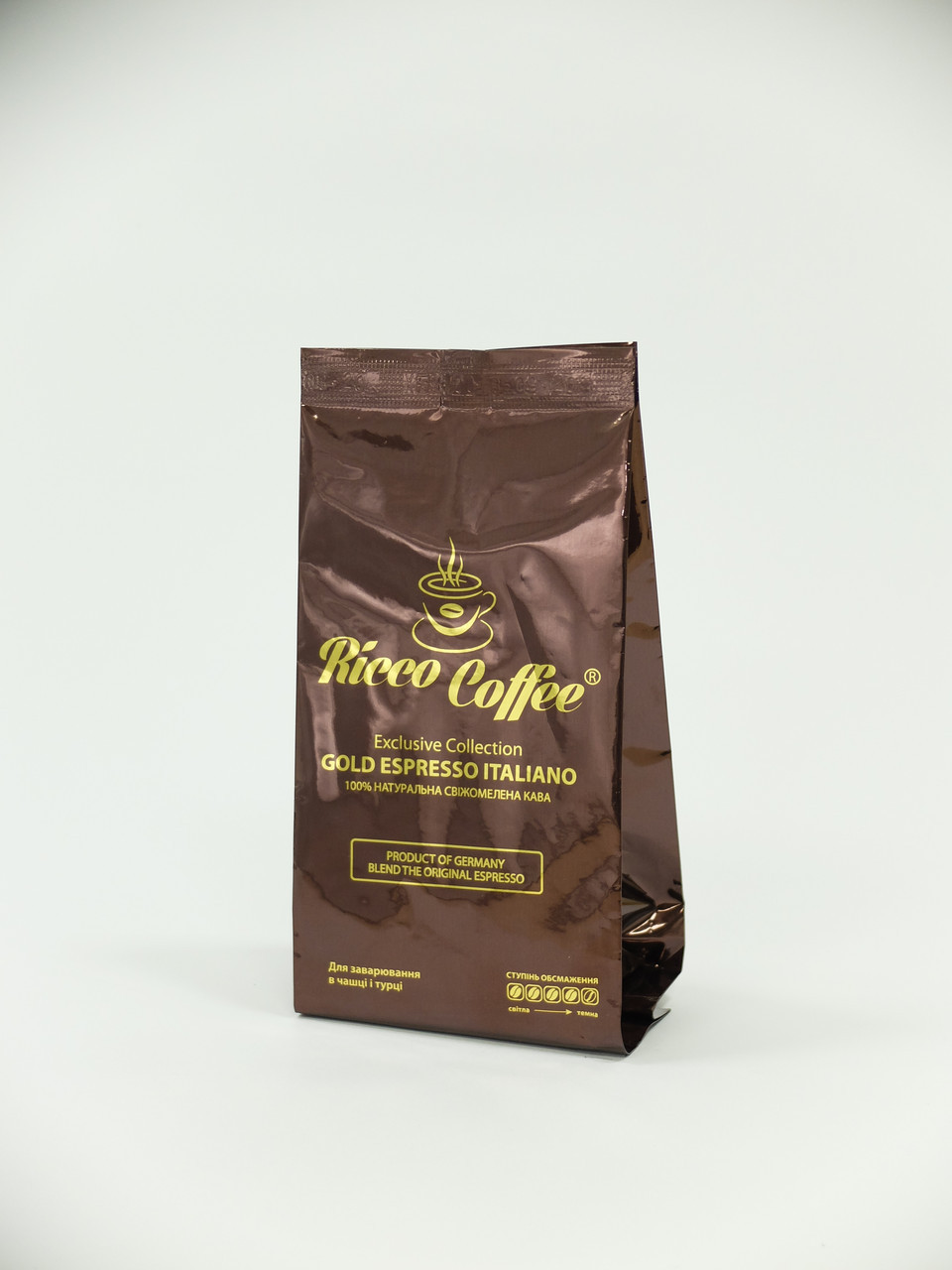 Кава мелена Ricco Coffee Gold Espresso Italiano 70 г, фото 1