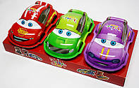 Машинка пластикова Lucky car з іграшкою-сюрпризом та цукерками для дівчинки та хлопчика 6 шт