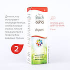 Краплі Баха №2 Aspen (Осика). GUNA. Краплі, 10 мл. При страху і занепокоєння, фото 4