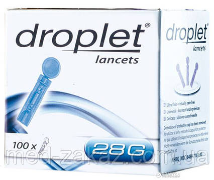 Ланцет медичний Droplet 28G, 100 шт.