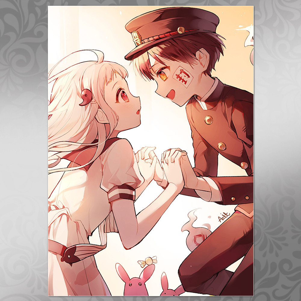 Плакат А4 Аніме Jibaku Сьонен Hanako-kun 005