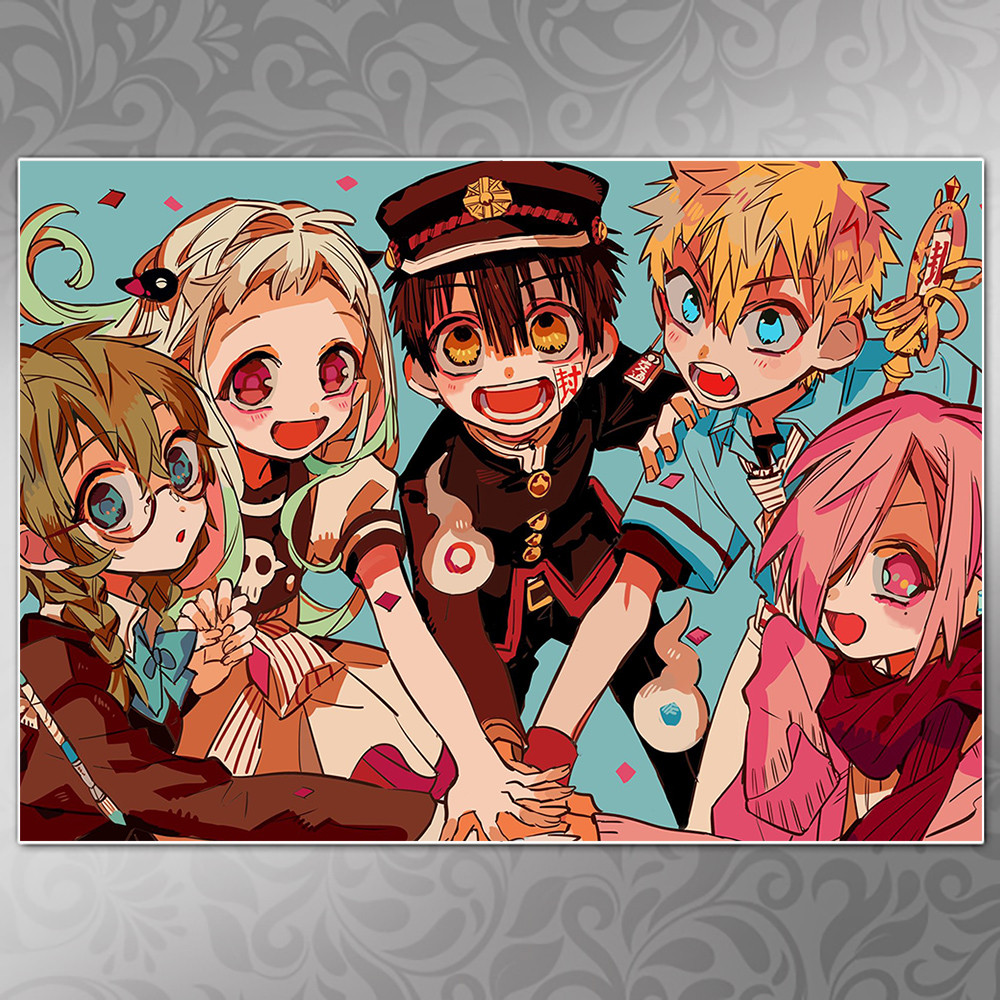 Плакат А4 Аніме Jibaku Сьонен Hanako-kun 009
