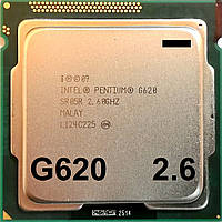 Процессор Intel Pentium G620 Q0 SR05R 2.6GHz 3M Cache 1066MHz FCLGA 1155 Б/У - МИНУС