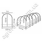 Міні-теплиця сірі дуги плюс агроволокно щільність 30 Agreen 5 м, фото 6