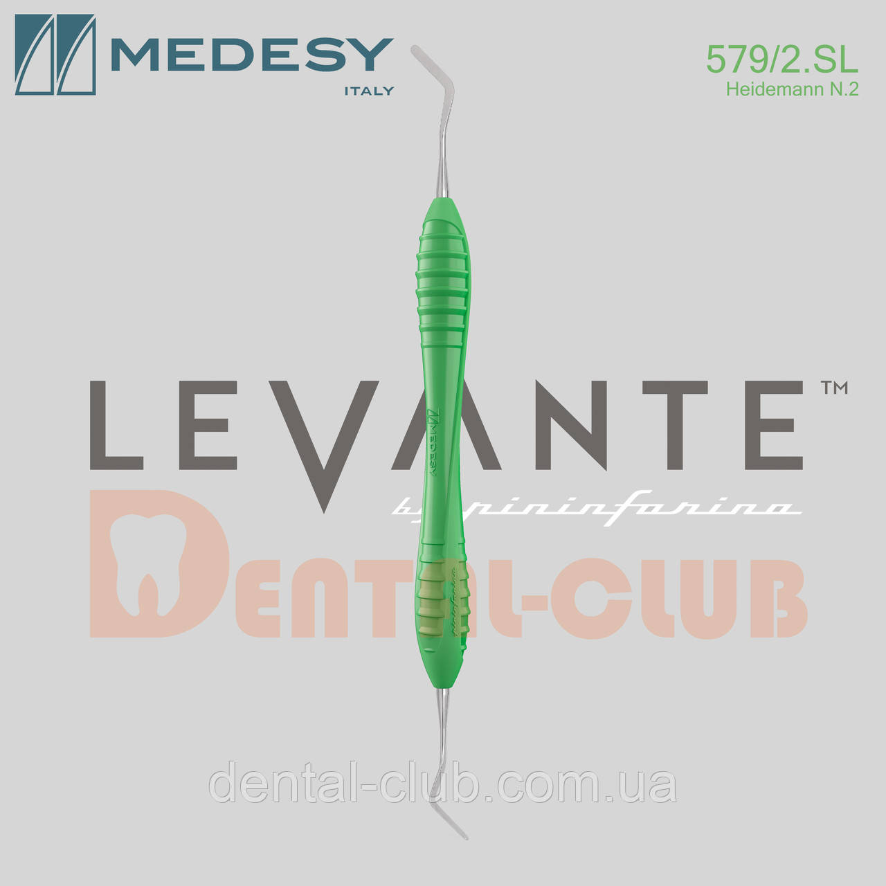 579/2.SL Гладилка (2,5мм/2,5мм) серія оригінальних ручок Леванте Пініфаріна MEDESY LEVANTE by PININFARINA, фото 1