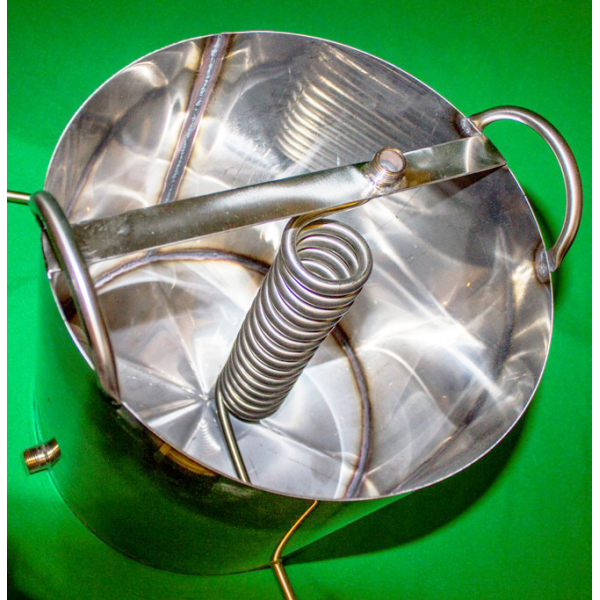 Відкритий охолоджувач для побутового дистилятора (бак із неіржавкої сталі на 20 літрів)