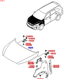 Капот кіа Соренто 3-4, KIA Sorento 2018- UM, 66400c5000, фото 4