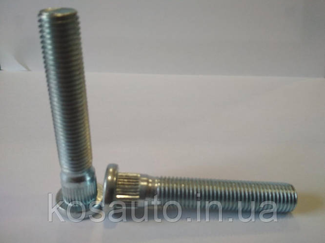 Шпилька колесная M12x1.5x65 Забивная. Шлиц 14.2 мм. Удлиненная шпилька ...