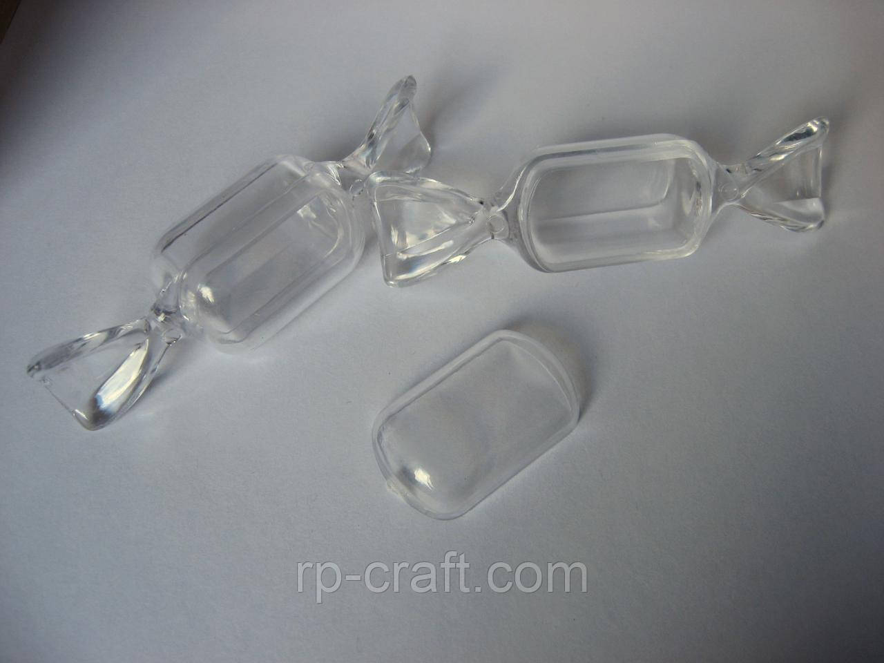 Коробка-цукерка з акрилу 20х80 мм, 2 деталі, фото 1