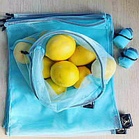 Многоразовый эко мешок для продуктов, эко-мешок, эко-торбинка, торбочка, размер М (27х30 см)