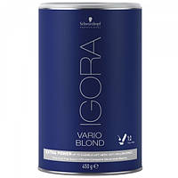 Беспылевой осветляющий порошок IGORA Vario Blond Extra Power до 8 уровней (белый) 450 гр.