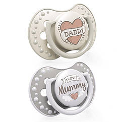 Пустушка динамічна силіконова 0-3 міс Lovi I Love 2 шт, 22/866 (Лові)