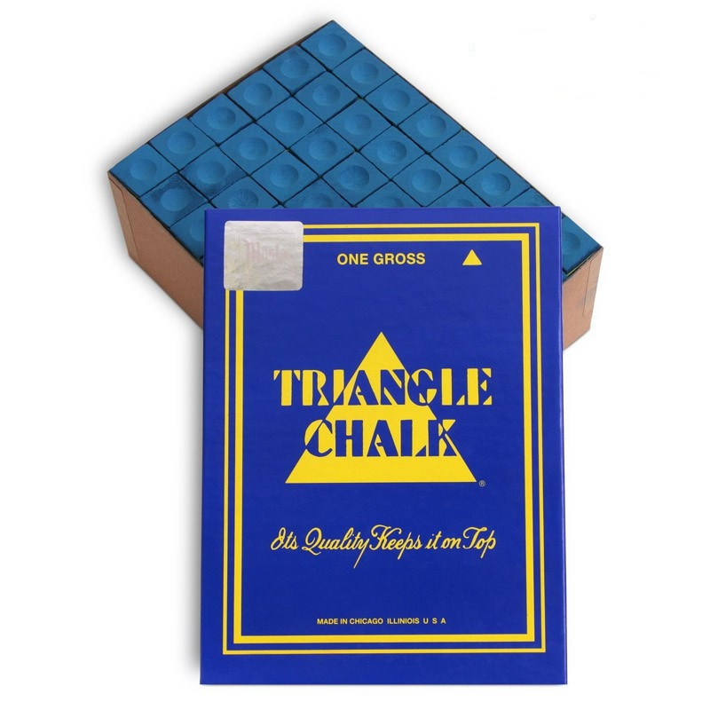Крейда більярдний Triangle, синій, 144шт