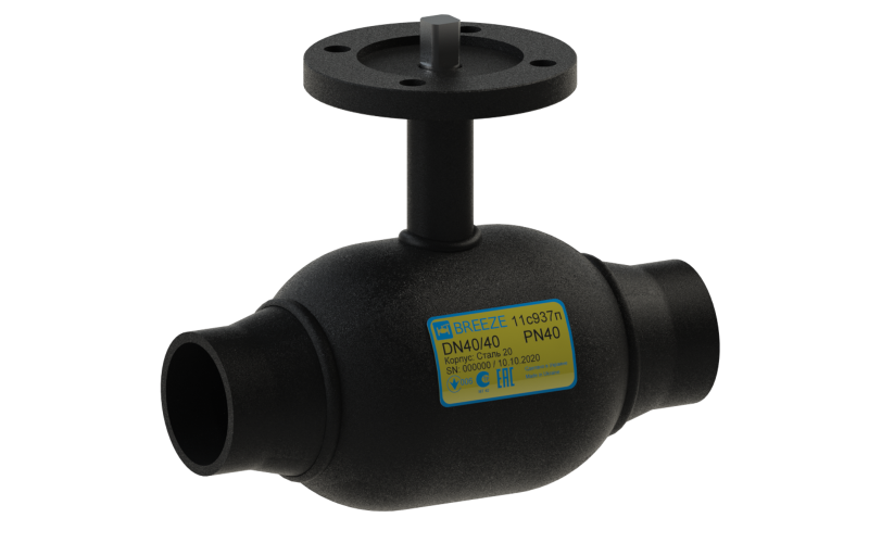 Кран кульовий сталевий 11с937п Ду15-300, фото 1