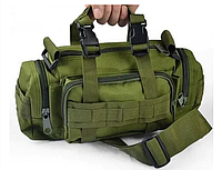 Рюкзак-сумка тактическая Molle на пояс или плечо 10 Литров Олива