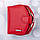 Гаманець жіночий шкіряний KAFA з блокуванням RFID-сигналів, червоний, фото 3