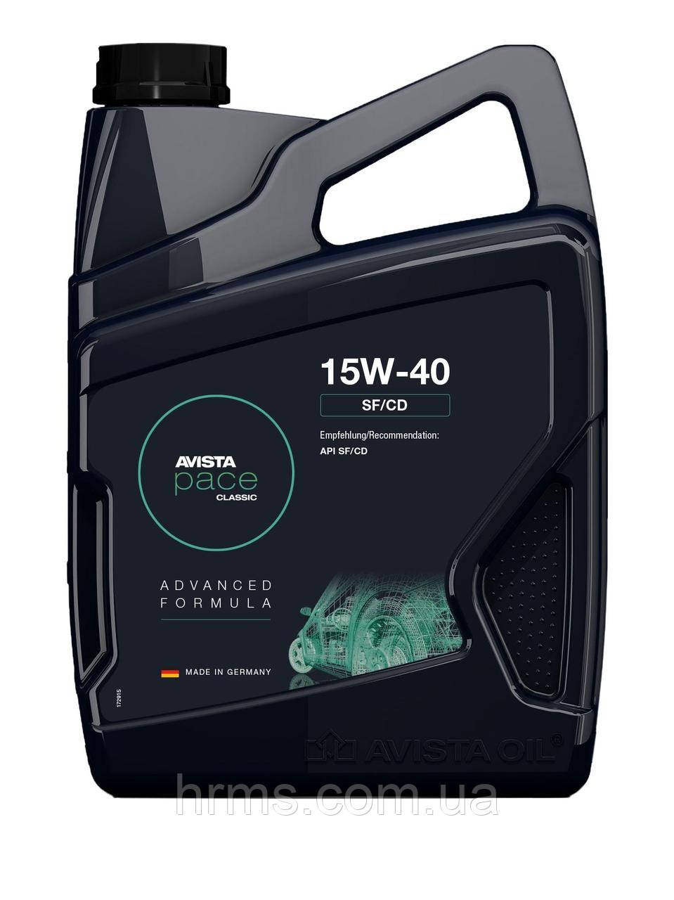 Масло моторное AVISTA pace CLASSIC SF/CD SAE 15W-40 канистра 5 л Ависта Пейс Гер 15в40 Авіста Пейс Гер 15в40