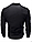 Приталена сорочка чоловіча чорна з довгим рукавом однотонна, фото 2