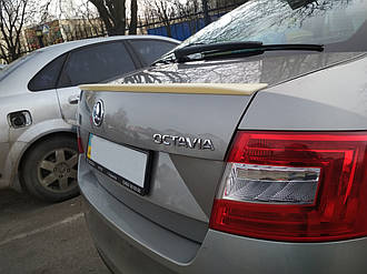 Спойлер багажника (лип спойлер, сабля, качиний хвостик) Skoda Octavia A7 2014+ г.в. Шокода Октавіа