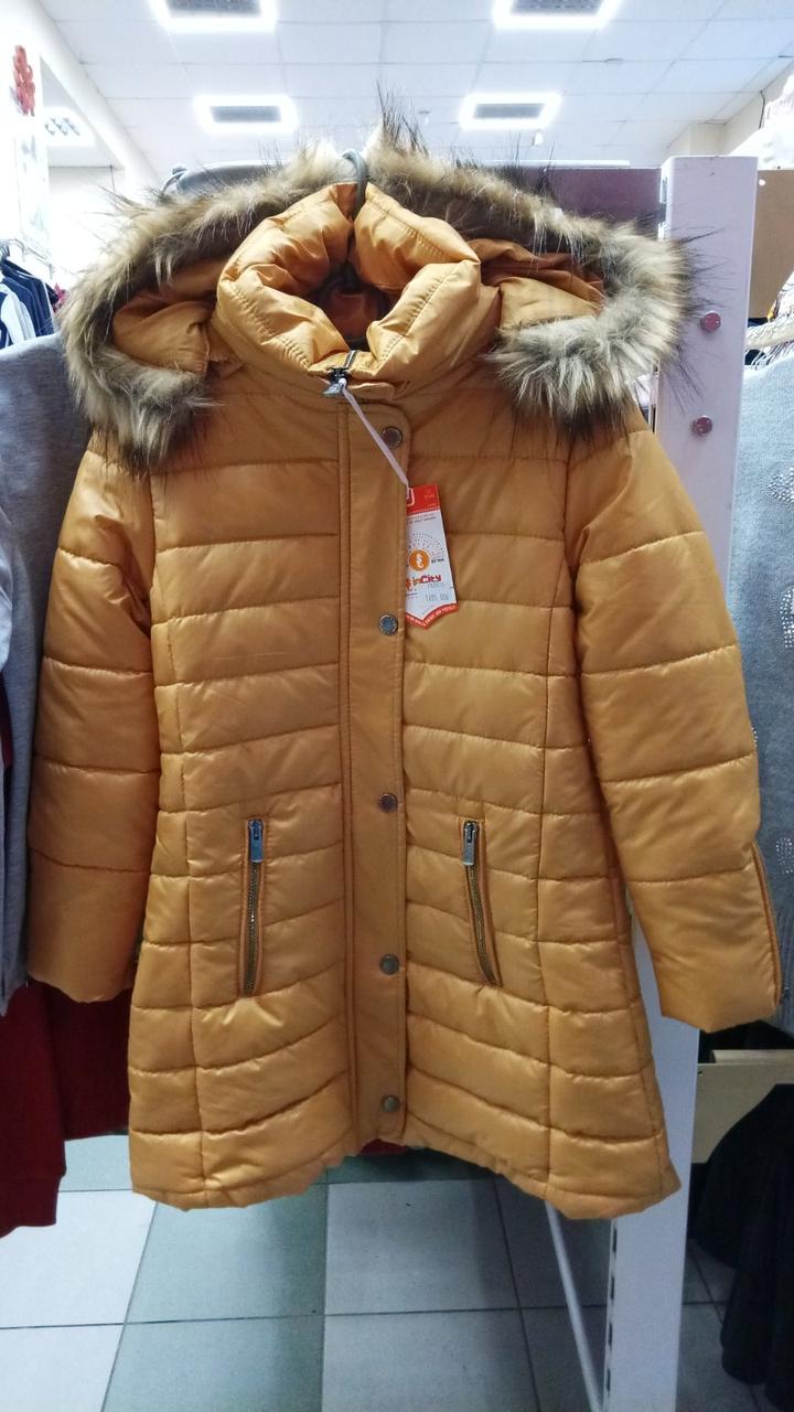 Пальто на дівчинку Incity з капюшоном на блискавці  7 - 14 років, фото 1