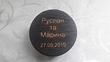 Скринька для весільних кілець. Скринька для кілець із дерева. Скринька для обручок. Скриньки, фото 6