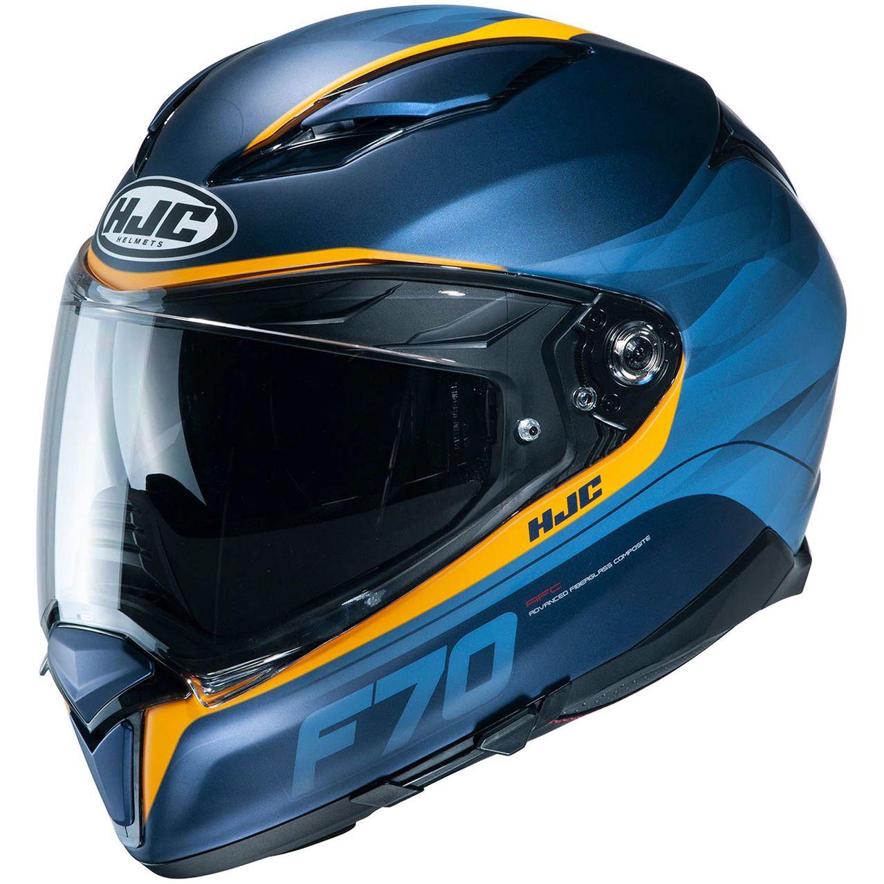 Мотошолом HJC F70 Feron (жовтогарячий)