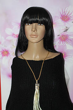 Оригінальна підвіска золотиста з пензликом