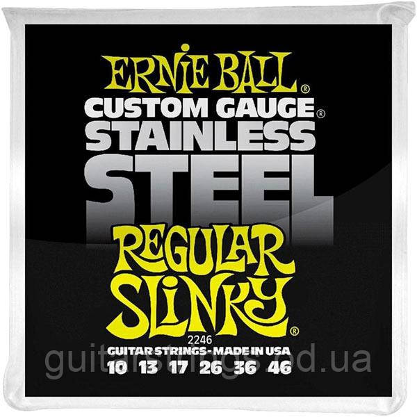 Струны Ernie Ball 2246 Custom Gauge Stainless Steel 10-46 - фото 1 - id-p1121490598