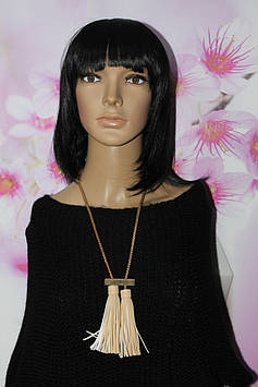 Стильна підвіска золотиста з пензликами