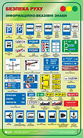 Правила дорожнього руху. Інформаційно-вказівні знаки №2.(5.39-5.71) 0,6х1,0
