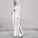 Плаття з капюшоном довге лляне, колір на вибір, фото 6