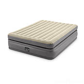 Надувне велюрове ліжко Intex 64164, 203 х 152 х 51 см, з вбудованим електричним насосом