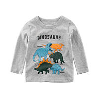 Детская футболка с длинным рукавом "Динозавры"