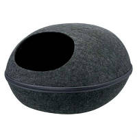 Спальне місце, будиночок Liva для котів і собак сірий 40х24х47см