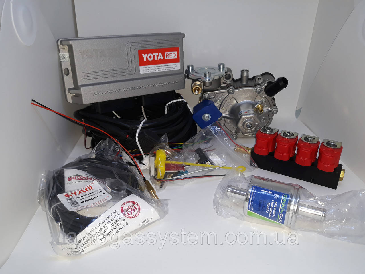 Міні комплект YOTA RED/редуктор Tomasetto Alaska/форсунки Valtek