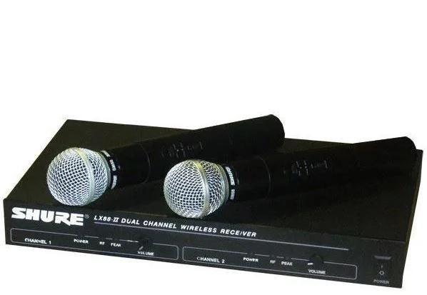 Радіосистема Shure UHF LX 88 II, база, 2 мікрофона 0554