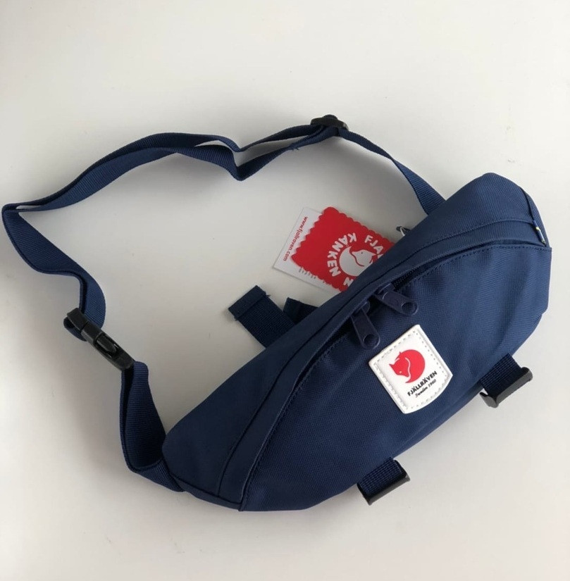 Поясна сумка Kanken Fjällräven Ulvo Hip Pack Medium синій. Живе фото (топ ААА+)