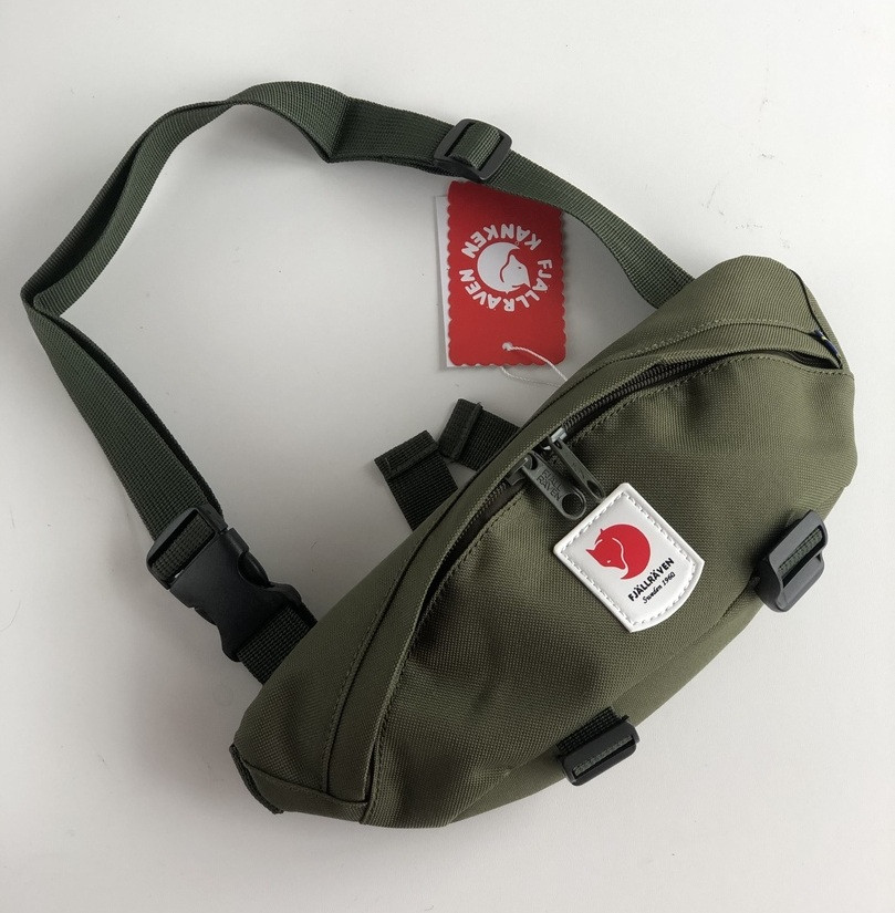 Поясна сумка Kanken Fjällräven Ulvo Hip Pack Medium хакі. Живе фото (топ ААА+)