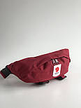 Поясна сумка Kanken Fjällräven Ulvo Hip Pack Medium бордовий. Живе фото (топ ААА+), фото 3