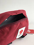 Поясна сумка Kanken Fjällräven Ulvo Hip Pack Medium бордовий. Живе фото (топ ААА+), фото 5