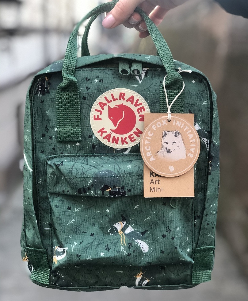 Рюкзак Канкен Fjallraven Kanken mini Green Fable 7 літрів. Живе фото. Преміум топ
