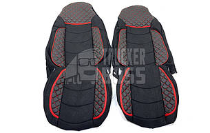 Чохли на сидіння DAF XF 95-105 (Вузькі сидіння) Чорні