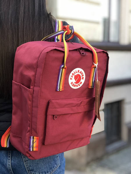 Fjallraven Kanken Bordo Rainbow 16