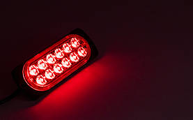 Сигнальні LED WARNING LIGHT/12LED/18-Режимів/Червоний/10v-30v